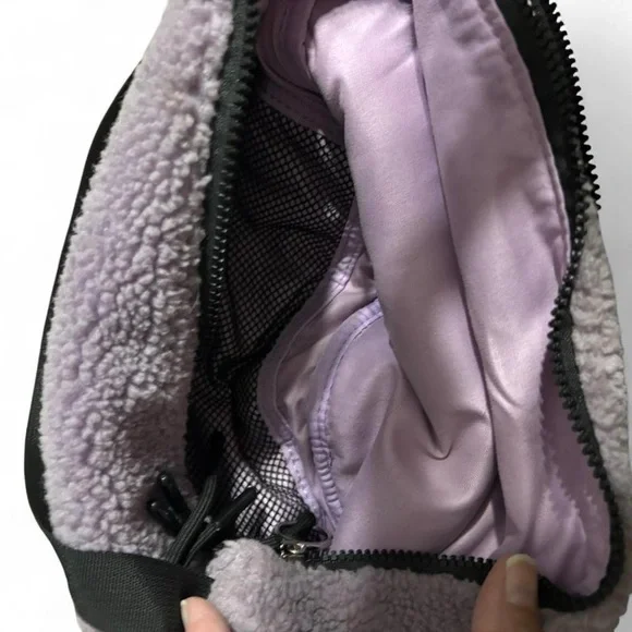 Free People Lavender Sherpa Sling Bag - Picture 3 of 4